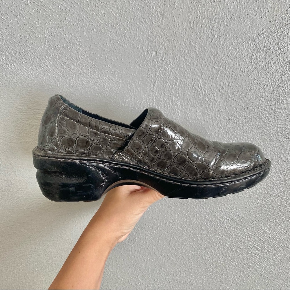 B.o.c Clogs Womens Size 9 / 40.5 Born Peggy Croc Embossed Vegan Leather Comfort